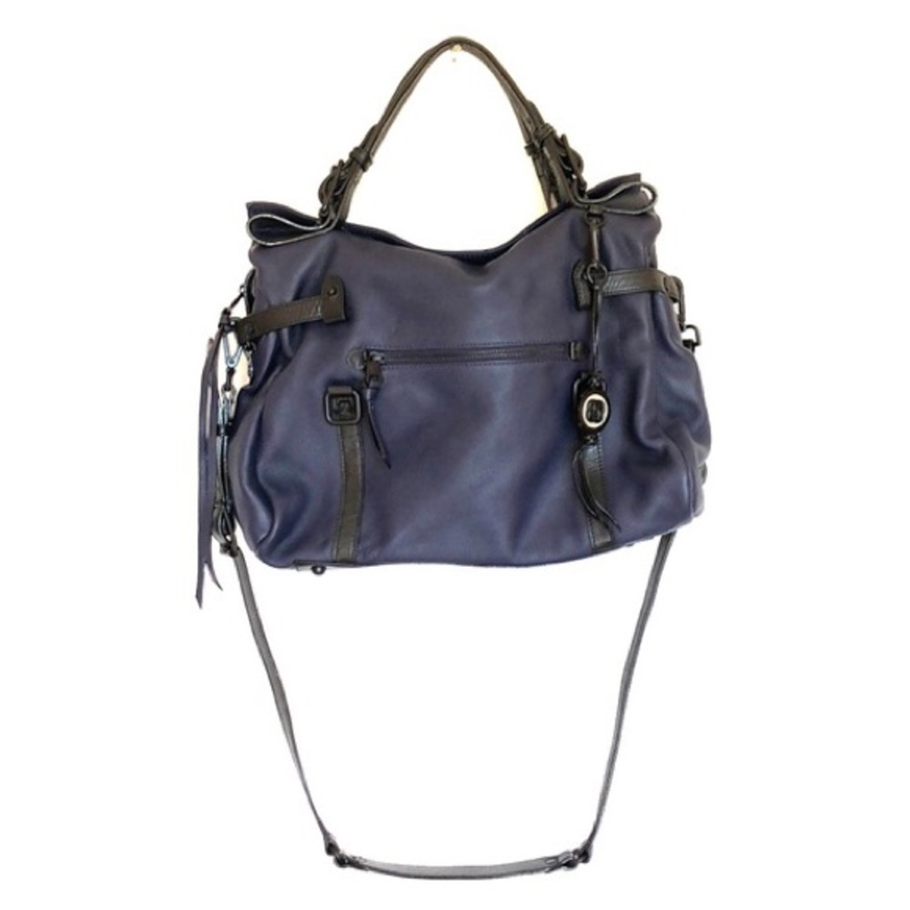 Elliott Lucca Sola Tote - River/Navy, 100% leather